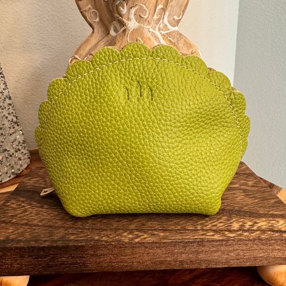 Portland Leather Marigold Pouch WASABI PLG FAST SHIP Red Leather Purse Organizer - Picture 2 of 5